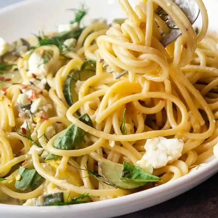 Lemon Zucchini Spaghetti 3 Recipe image