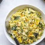 Pesto Zucchini Orzo with Charred Sweet Corn 4 Pesto Zucchini Orzo with Charred Sweet Corn