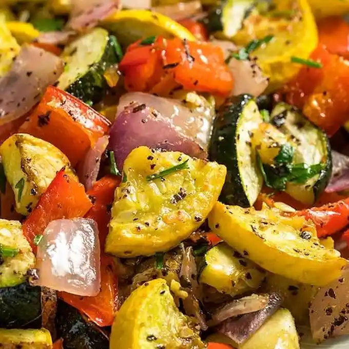 Balsamic Roasted Zucchini and Summer Squash 3 Recipe image
