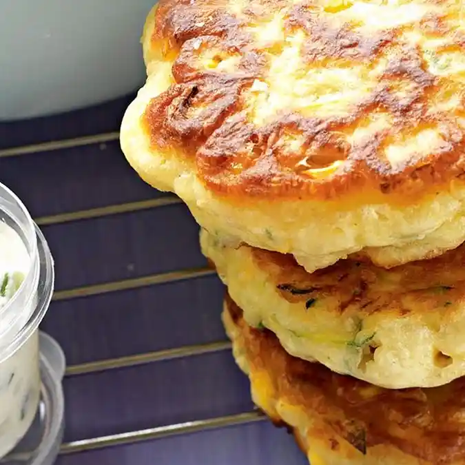 Golden Sweetcorn and Zucchini Fritters