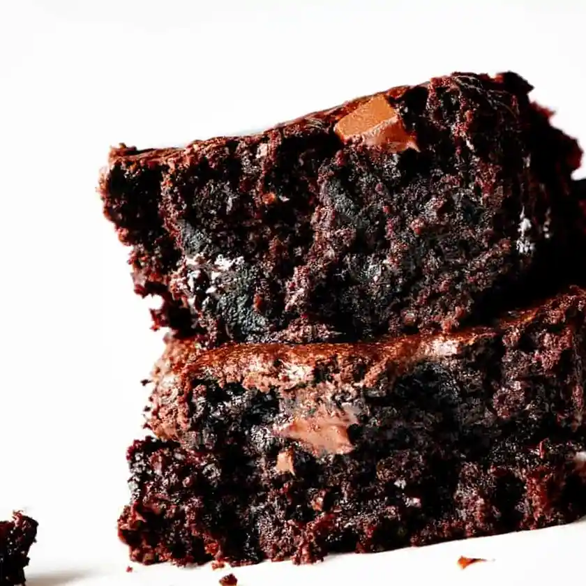 Moist Eggless Zucchini Brownies 3 Recipe image