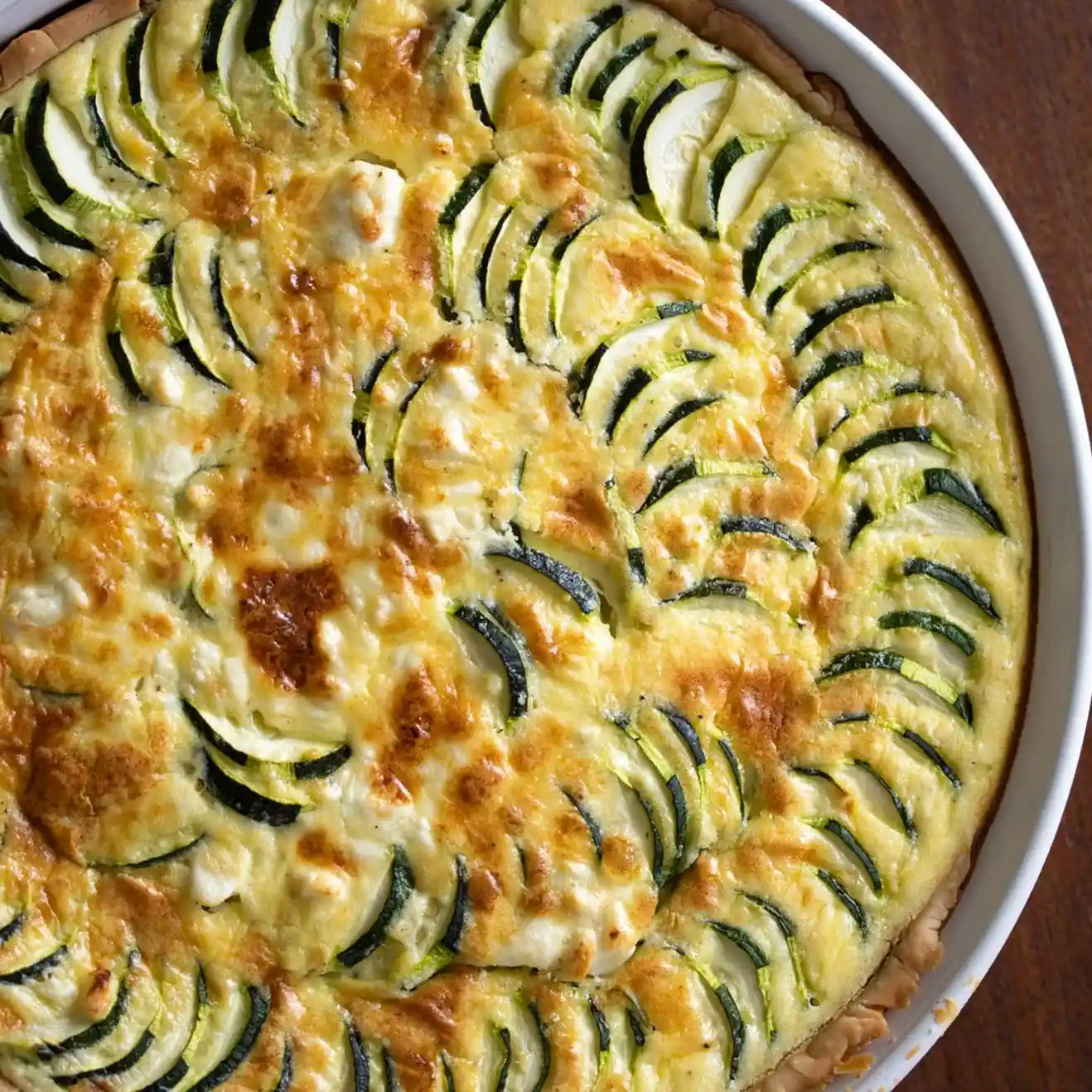 Savory Zucchini and Feta Cheese Quiche 3 Recipe image