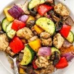 Quick Air Fryer Roasted Chicken and Vegetables