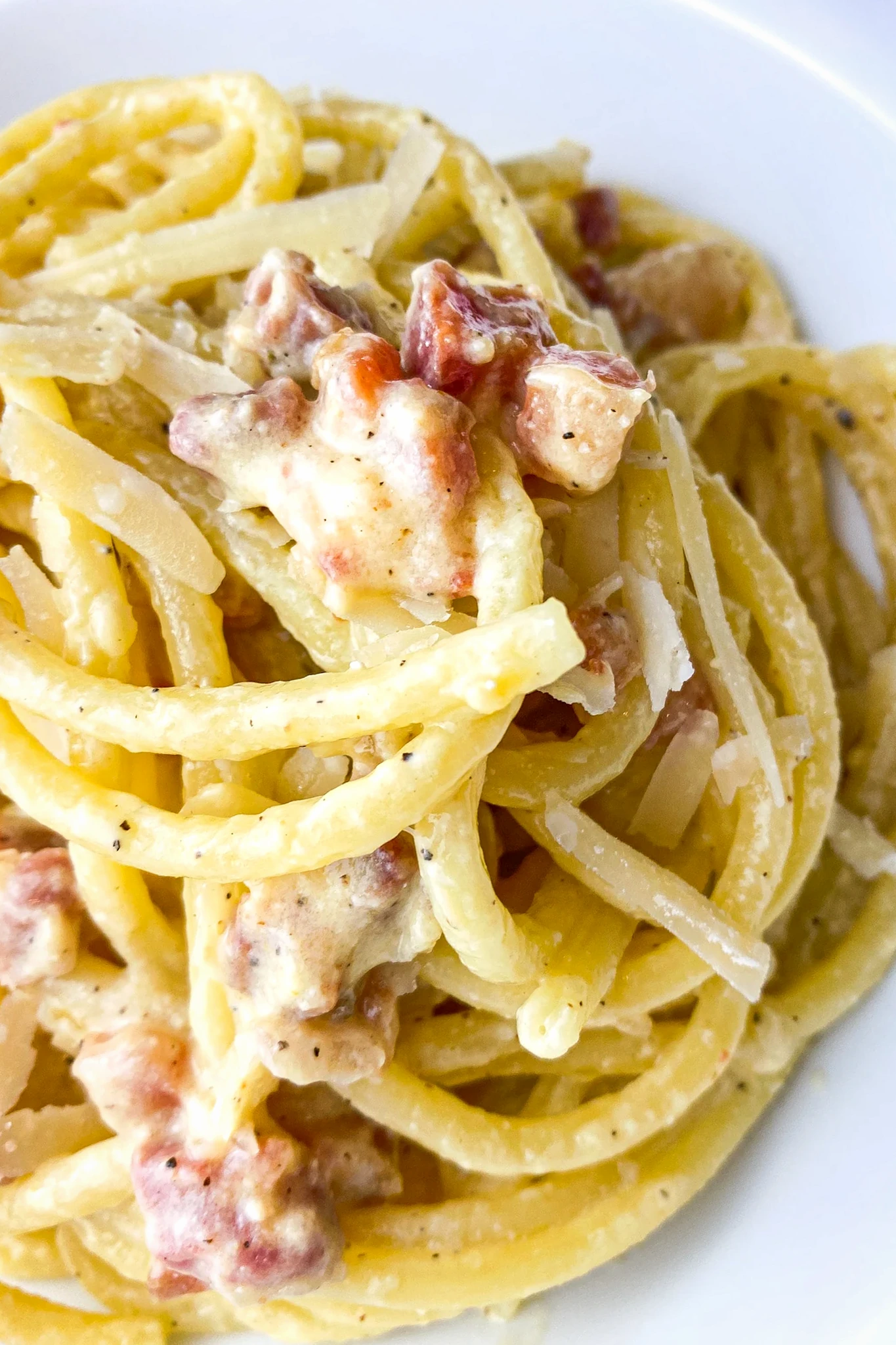 Amalfi Coast Style Creamy Pasta Carbonara 3 Recipe image