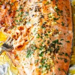 Baked Salmon in Foil with Garlic, Rosemary and Thyme 4 Baked Salmon in Foil with Garlic, Rosemary and Thyme