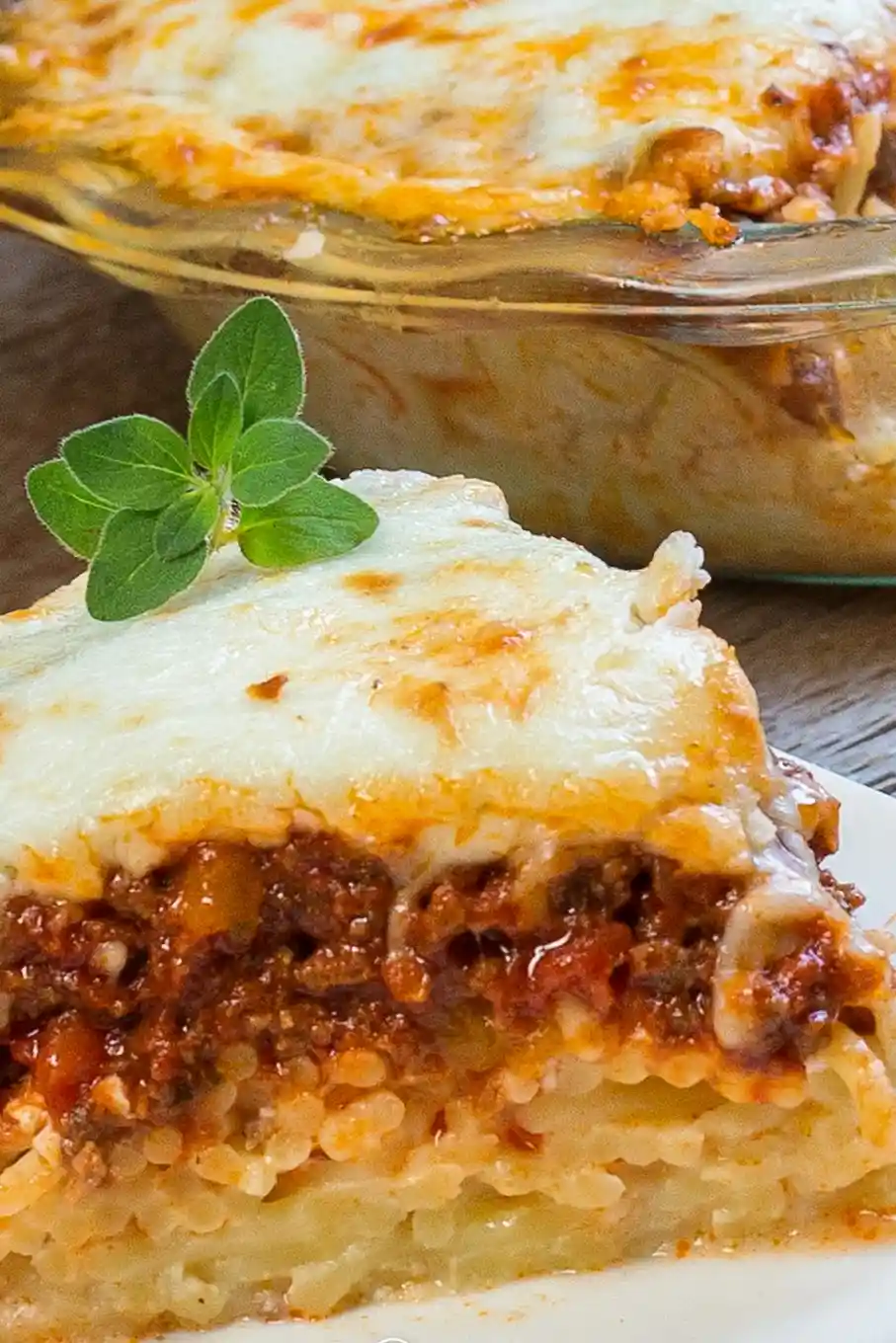 Savory Baked Spaghetti Pie 3 Recipe image