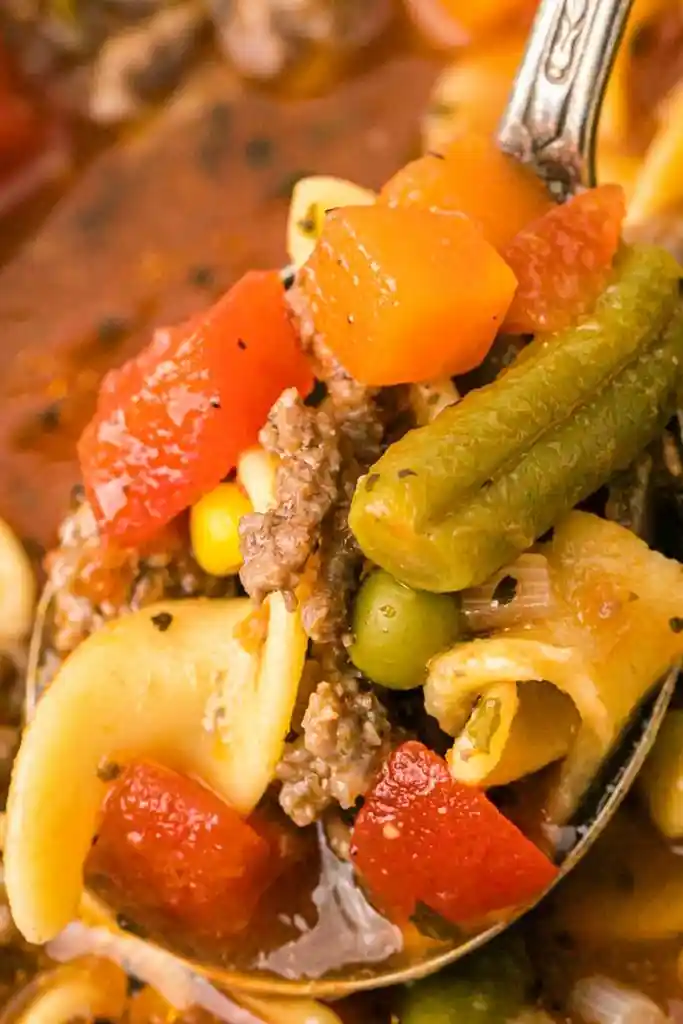 Hearty Ground Beef and Vegetable Noodle Soup 3 Recipe image