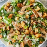 Chicken Caesar Salad with Homemade Garlic Croutons 4 Chicken Caesar Salad with Homemade Garlic Croutons
