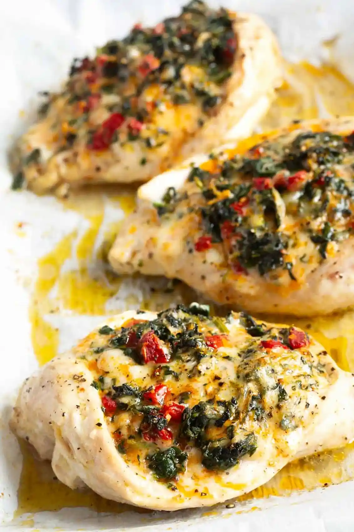 Cheesy Spinach Stuffed Chicken Breast 3 Recipe image