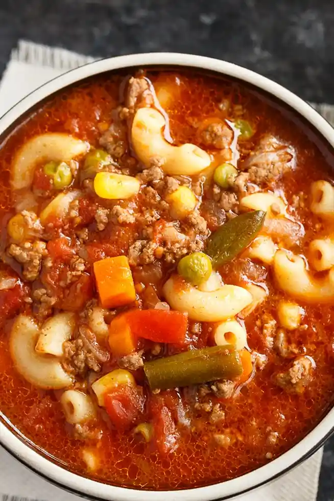 Hearty Ground Beef and Vegetable Soup 3 Recipe image