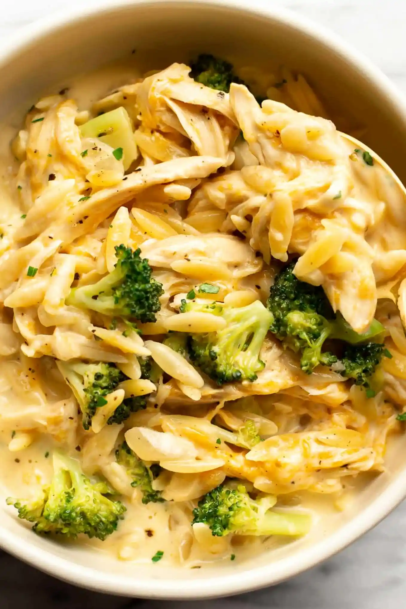Creamy Chicken and Broccoli Orzo One-Pot Meal 3 Recipe image