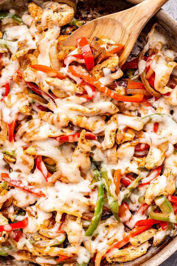 Easy Chicken Cheesesteak Skillet