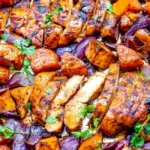Brown Sugar Chili Rubbed Chicken and Sweet Potatoes 4 Brown Sugar Chili Rubbed Chicken and Sweet Potatoes