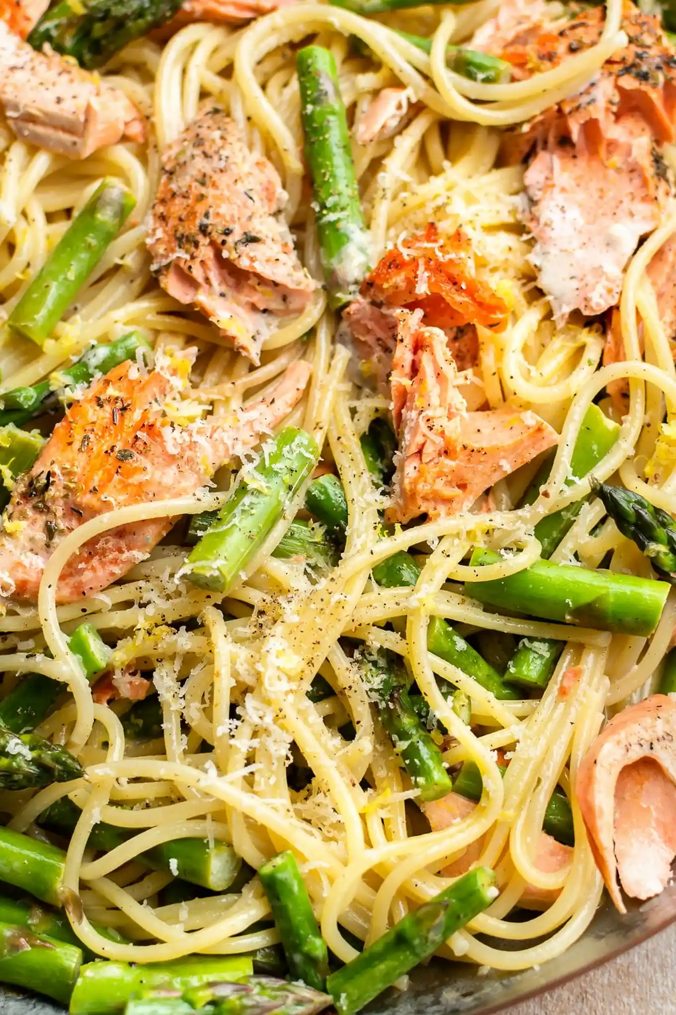 Creamy Salmon and Asparagus Pasta 3 Recipe image
