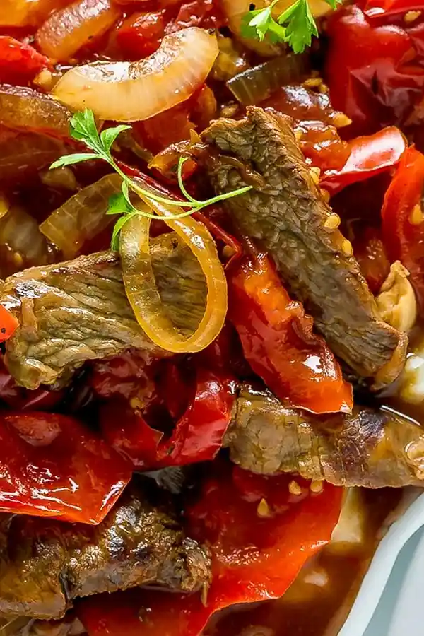 Slow Cooker Beef and Pepper Steak 3 Recipe image
