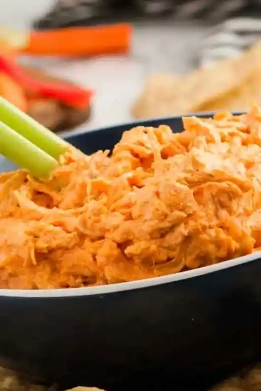 Creamy Crockpot Buffalo Chicken Dip 3 Recipe image