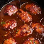 Tender Slow Cooker BBQ Chicken Thighs 4 Tender Slow Cooker BBQ Chicken Thighs