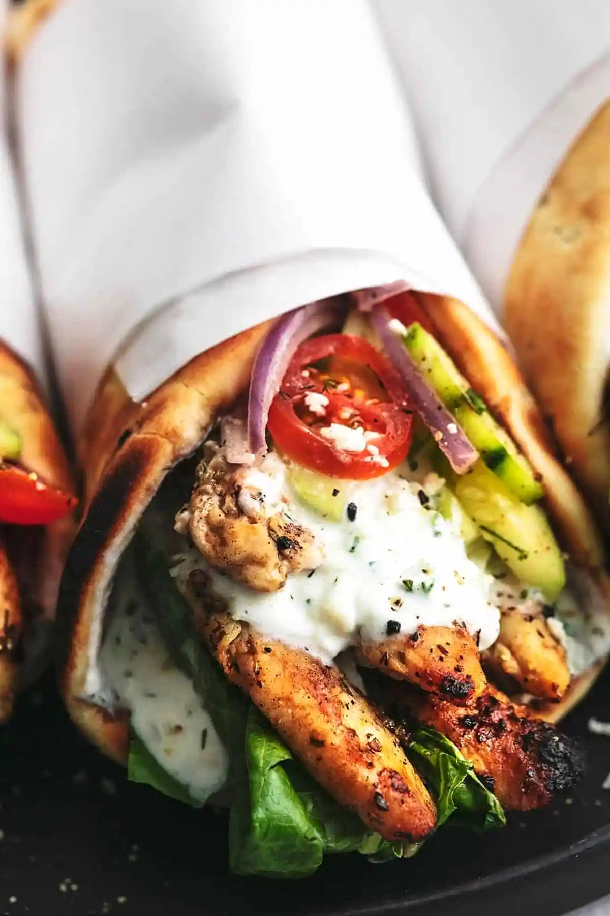 Easy Chicken Gyros with Creamy Tzatziki 3 Recipe image