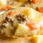 Slow Cooker Cheeseburger Soup 4 Slow Cooker Cheeseburger Soup