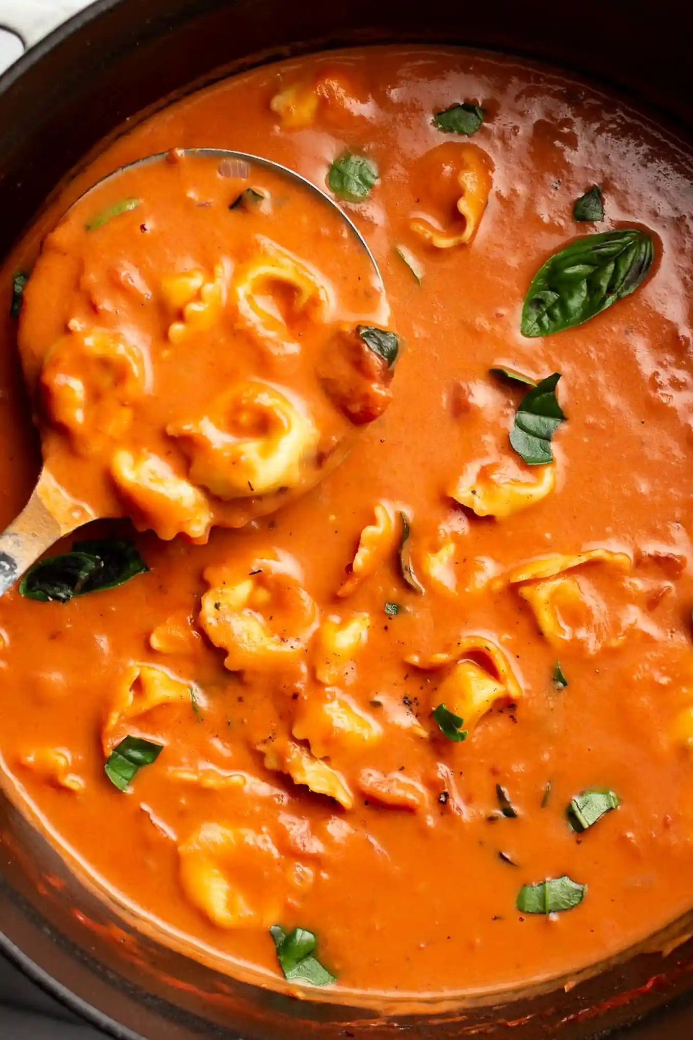 Creamy Tomato Tortellini Soup 3 Recipe image