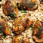 One-Pot Oven Baked Garlic Butter Chicken and Rice 4 One-Pot Oven Baked Garlic Butter Chicken and Rice