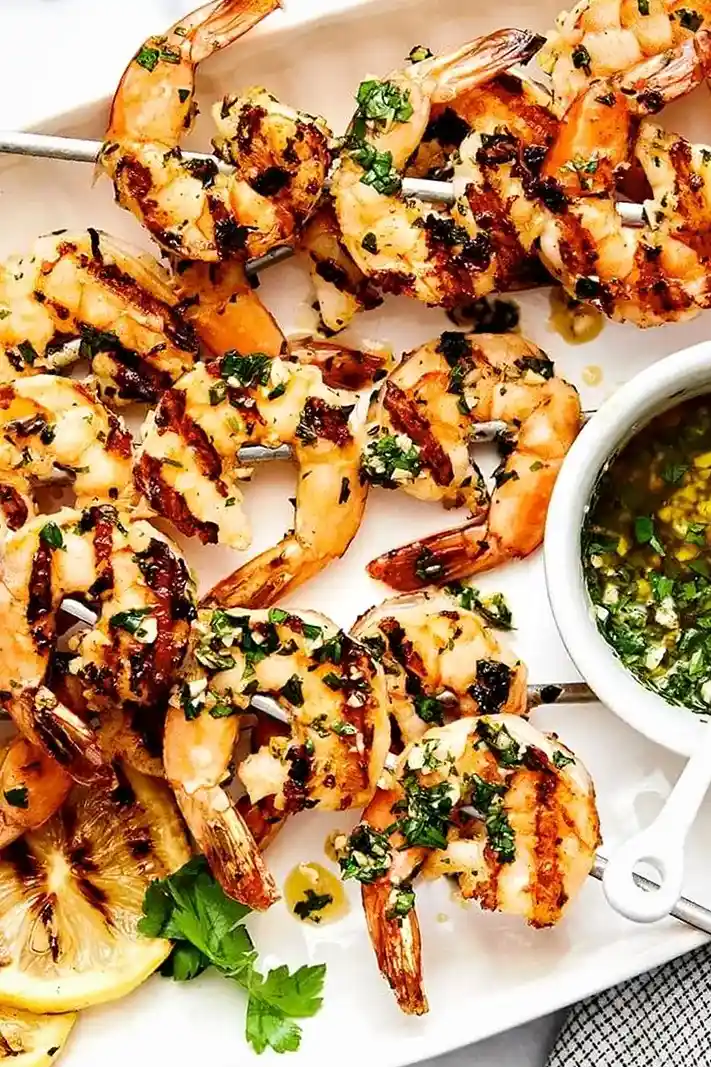 Garlic Grilled Shrimp Skewers 3 Recipe image