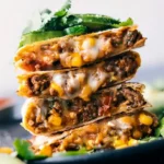 Savory Ground Beef Quesadillas 4 Savory Ground Beef Quesadillas