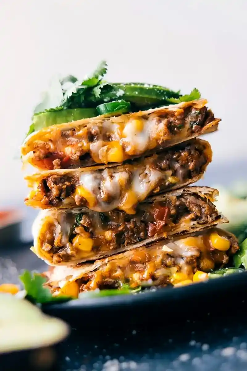 Savory Ground Beef Quesadillas 3 Recipe image