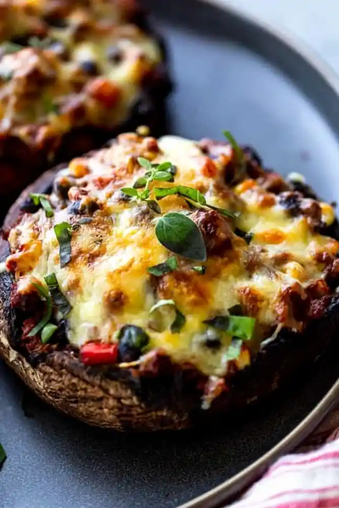 Ground Beef Taco Stuffed Portobello Mushrooms 3 Recipe image