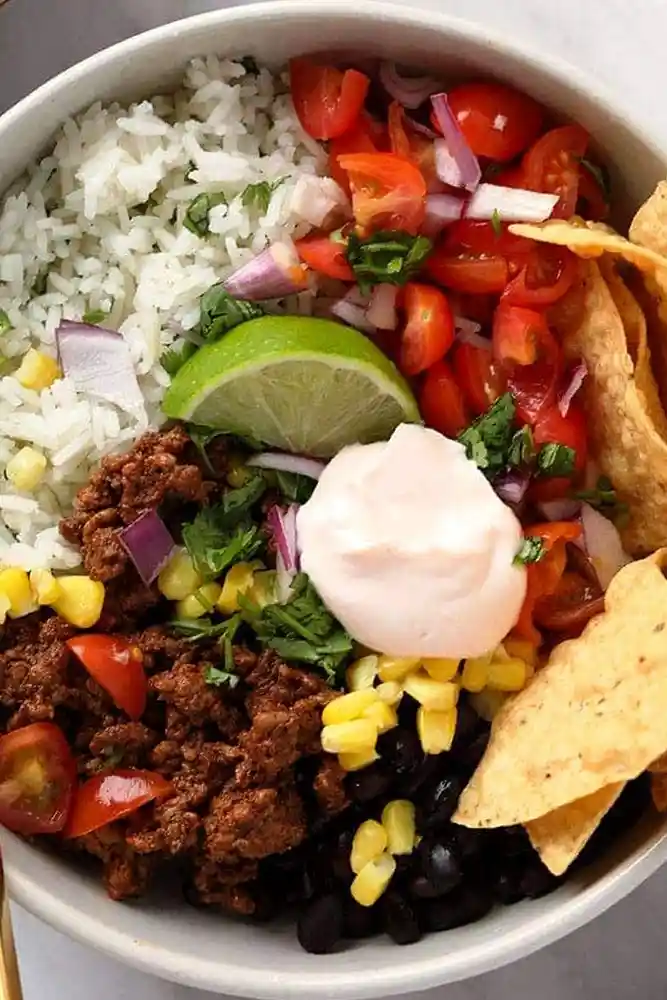 Ground Beef Taco Bowls for Healthy Meal Prep 3 Recipe image