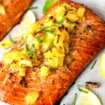 Honey Pineapple Baked Salmon 4 Honey Pineapple Baked Salmon