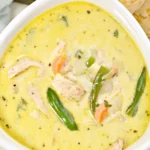 Keto Chicken Pot Pie Soup with Cheesy Almond Flour Biscuits 4 Keto Chicken Pot Pie Soup with Cheesy Almond Flour Biscuits
