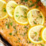 Lemon Garlic Butter Baked Salmon in Foil 4 Lemon Garlic Butter Baked Salmon in Foil