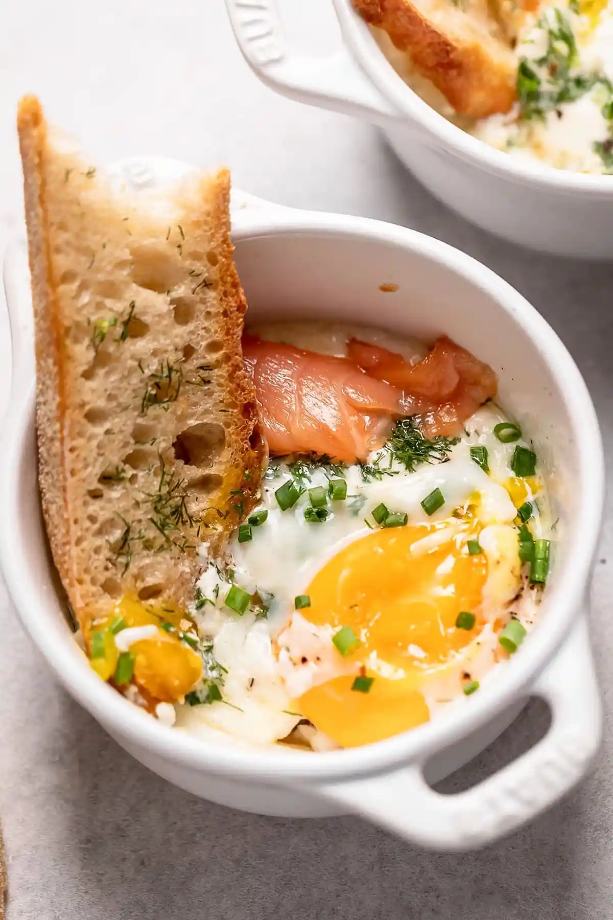 Elegant Baked Eggs with Smoked Salmon 3 Recipe image