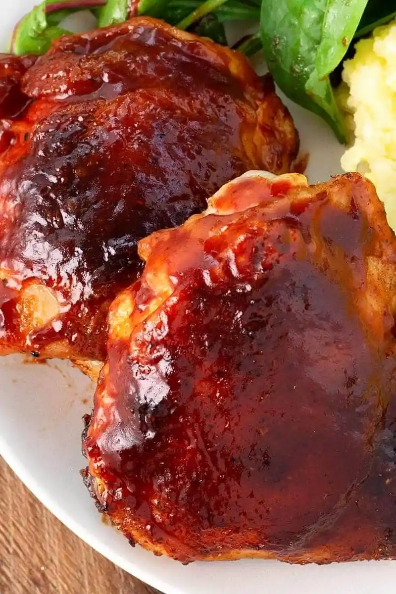 Oven Baked BBQ Chicken Thighs 3 Recipe image