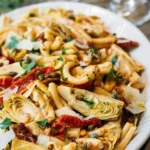 Savory Sun-Dried Tomato and Artichoke Pasta Salad 4 Savory Sun-Dried Tomato and Artichoke Pasta Salad