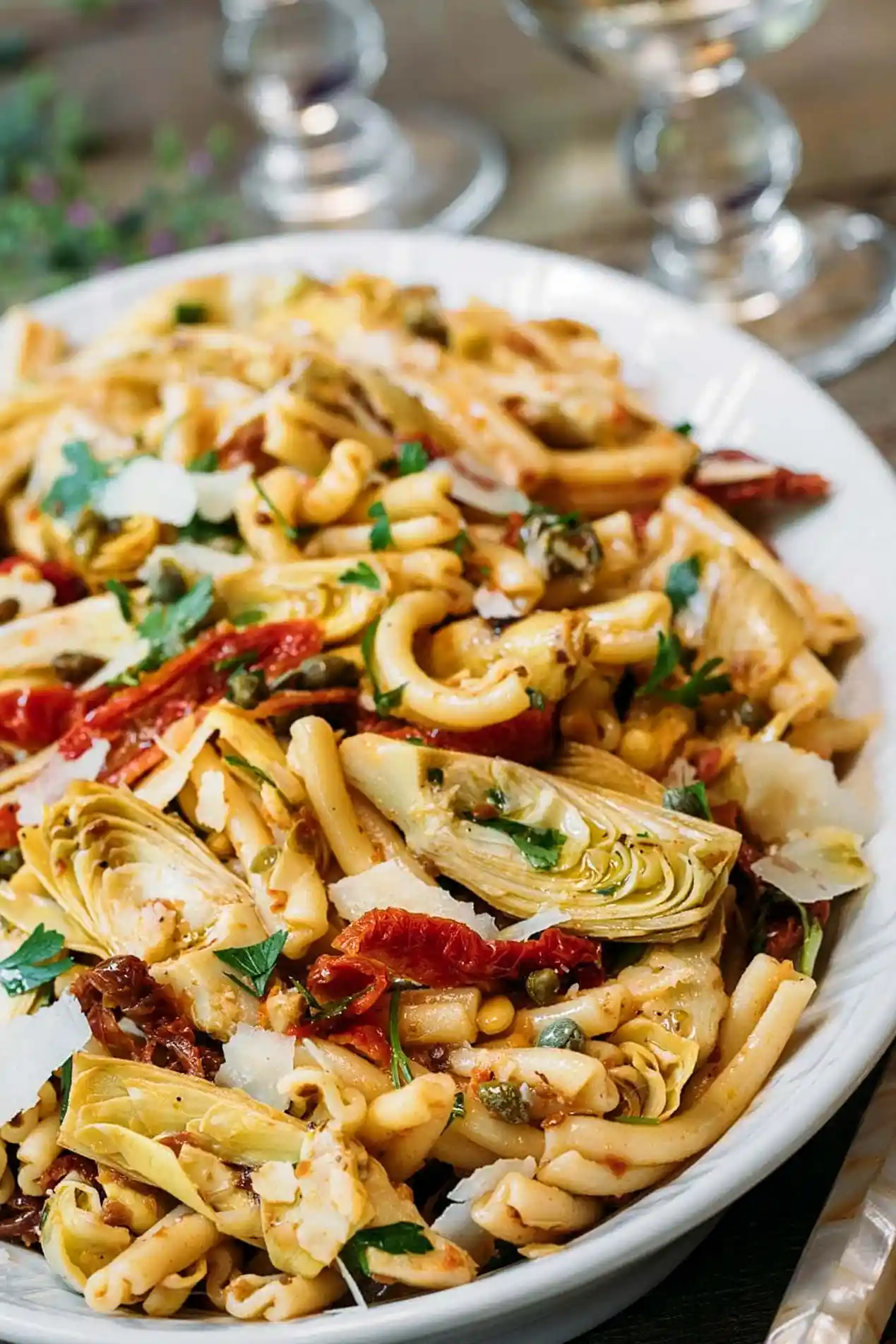Savory Sun-Dried Tomato and Artichoke Pasta Salad 3 Recipe image