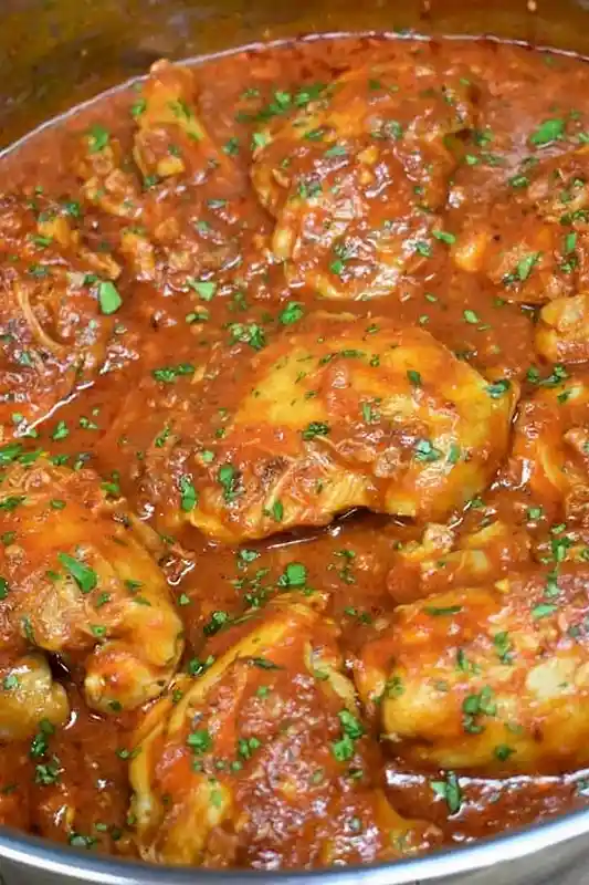 Savory Chicken in Tomato Sauce 3 Recipe image