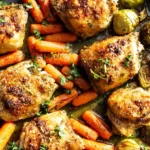 Sheet Pan Chicken Thighs and Roasted Vegetables 4 Sheet Pan Chicken Thighs and Roasted Vegetables