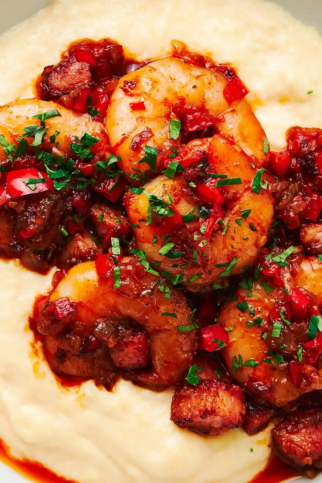 Creamy Cheddar Shrimp and Grits 3 Recipe image