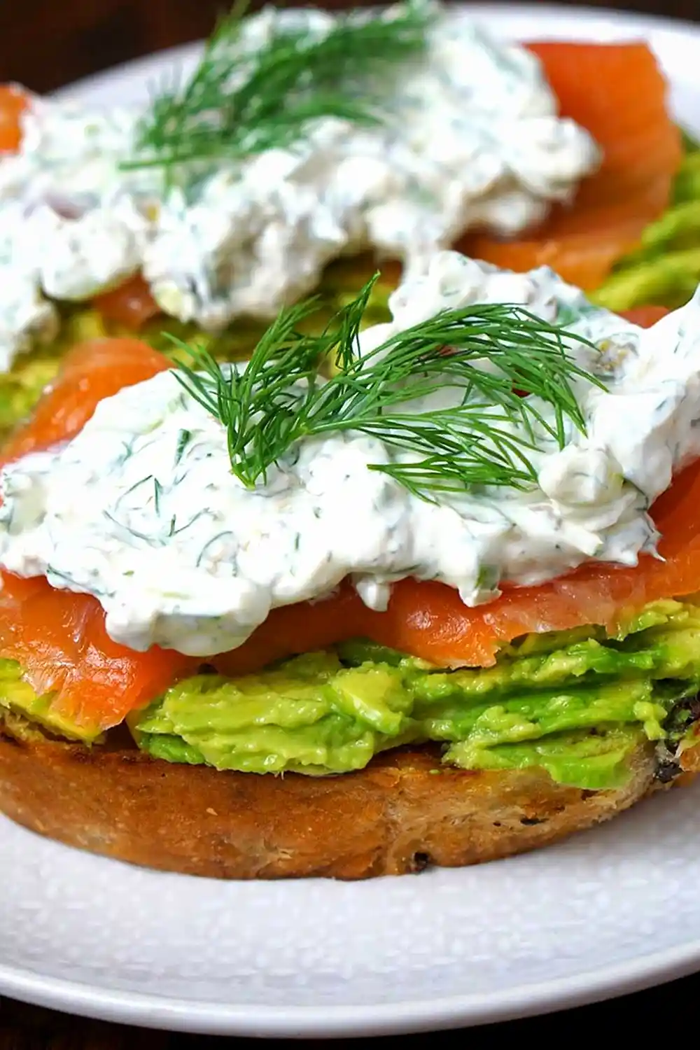 Smoked Salmon and Avocado Toast with Lemon-Herb Cream 3 Recipe image