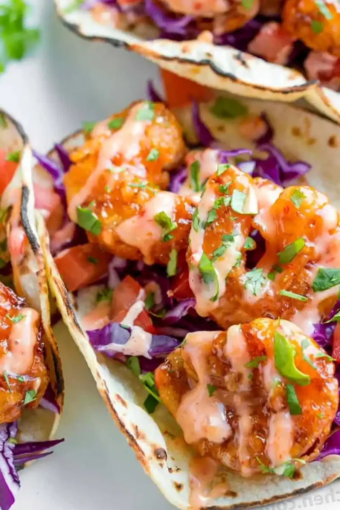 Crispy Bang Bang Shrimp Tacos