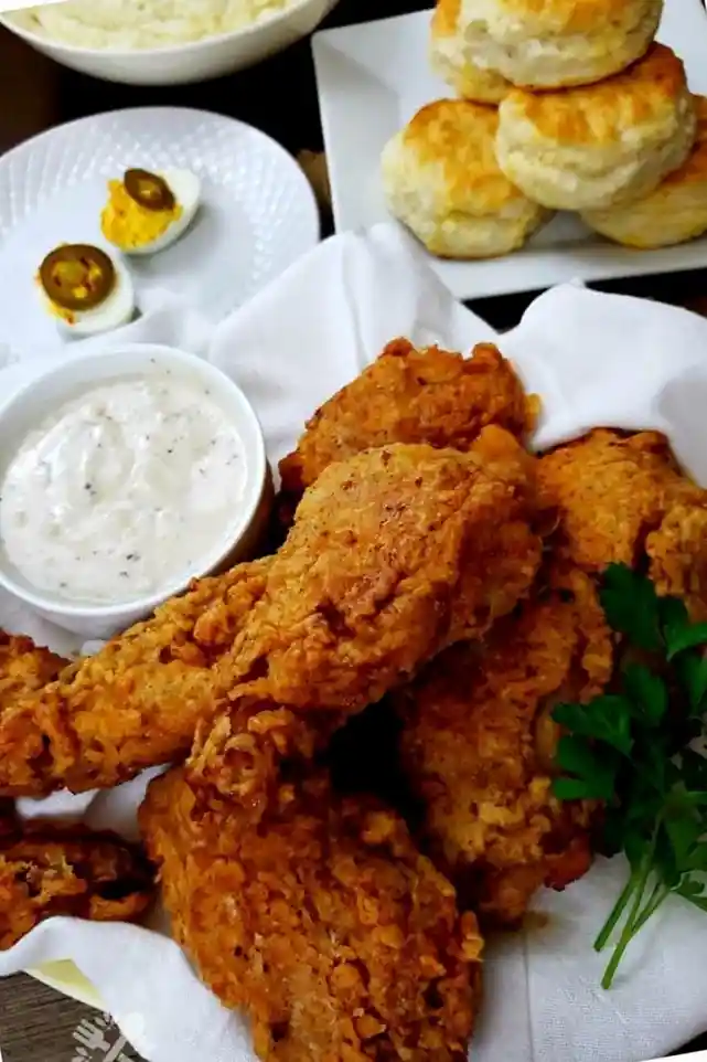 Crispy Southern Style Pan Fried Chicken 3 Recipe image