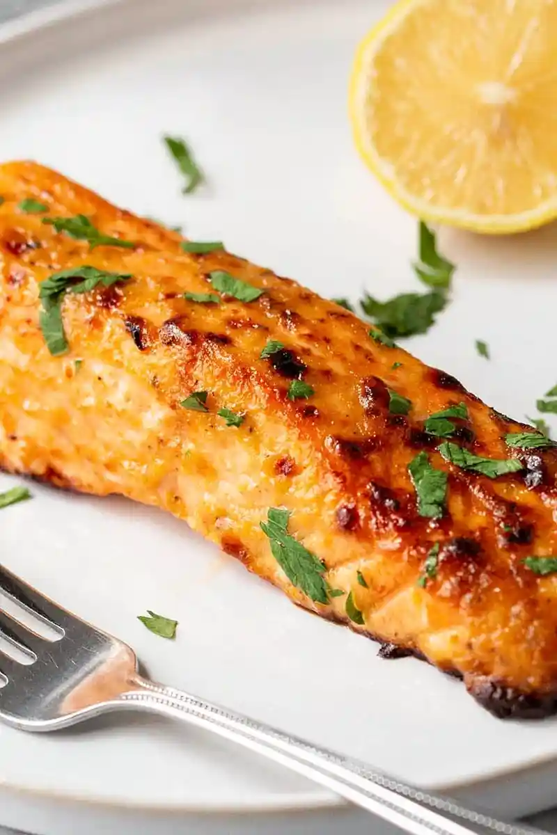 Air Fryer Honey Dijon Salmon 3 Recipe image