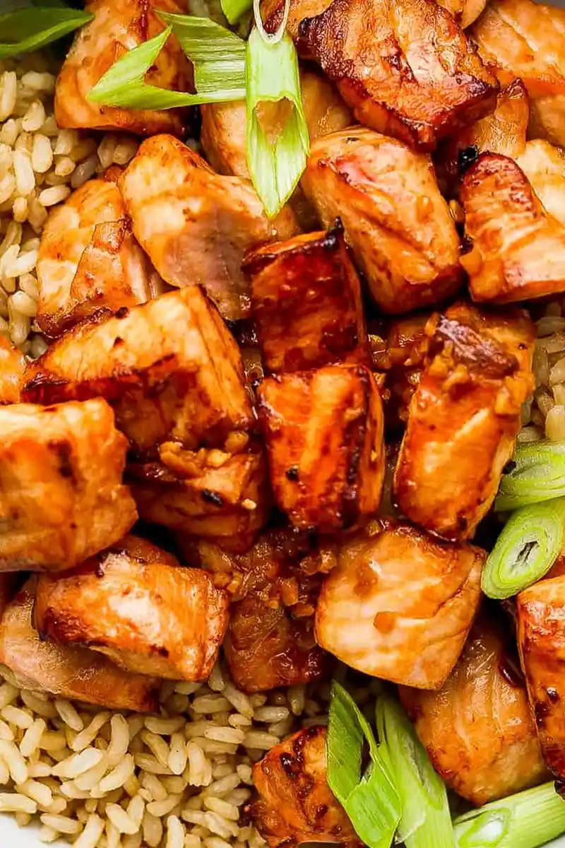 Crispy Air Fryer Salmon Bites 3 Recipe image