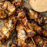 Air Fryer Bang Bang Chicken Skewers 4 Air Fryer Bang Bang Chicken Skewers