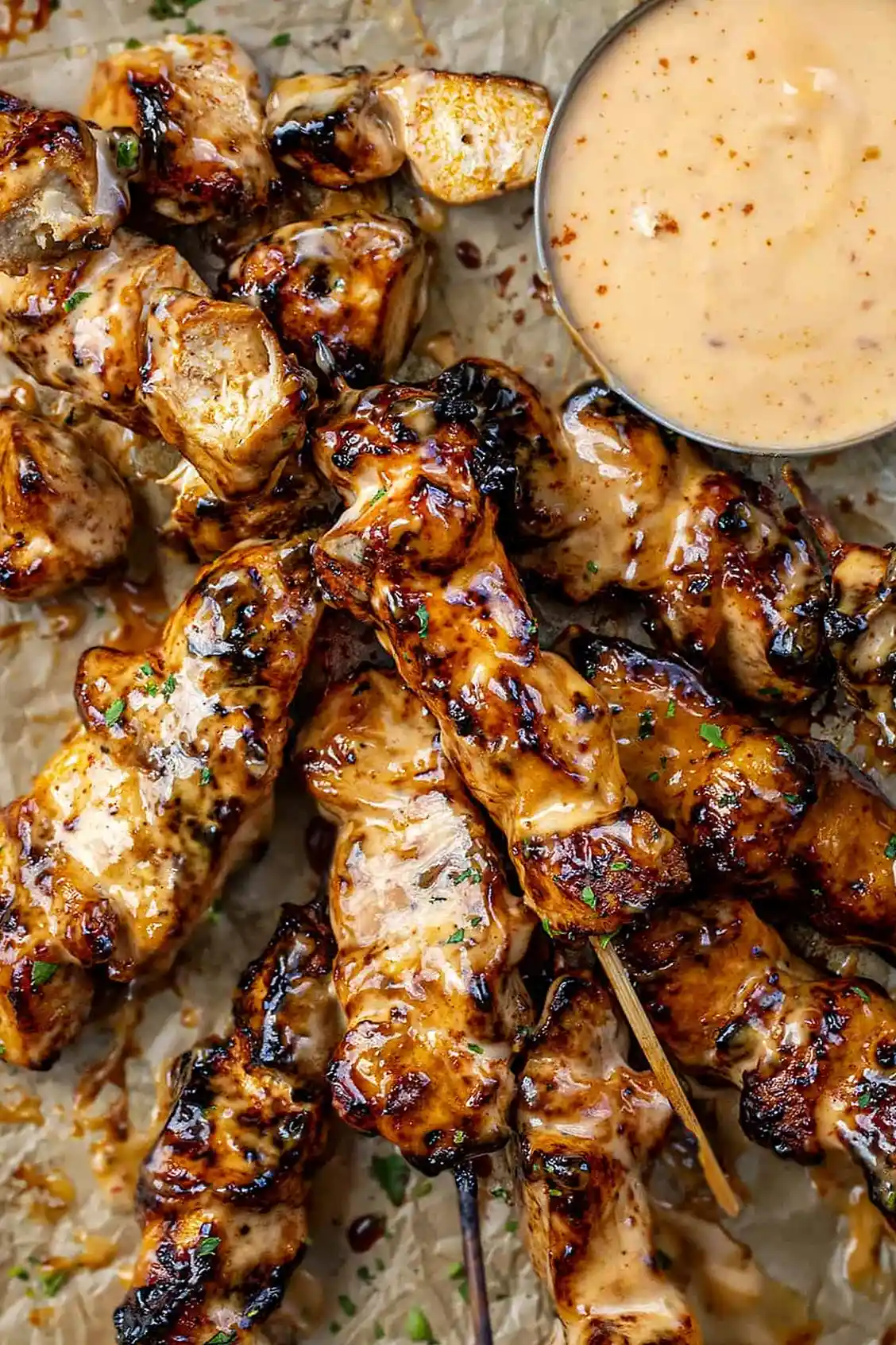 Air Fryer Bang Bang Chicken Skewers 3 Recipe image