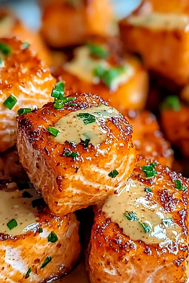 Crispy Bang Bang Salmon Bites 3 Recipe image