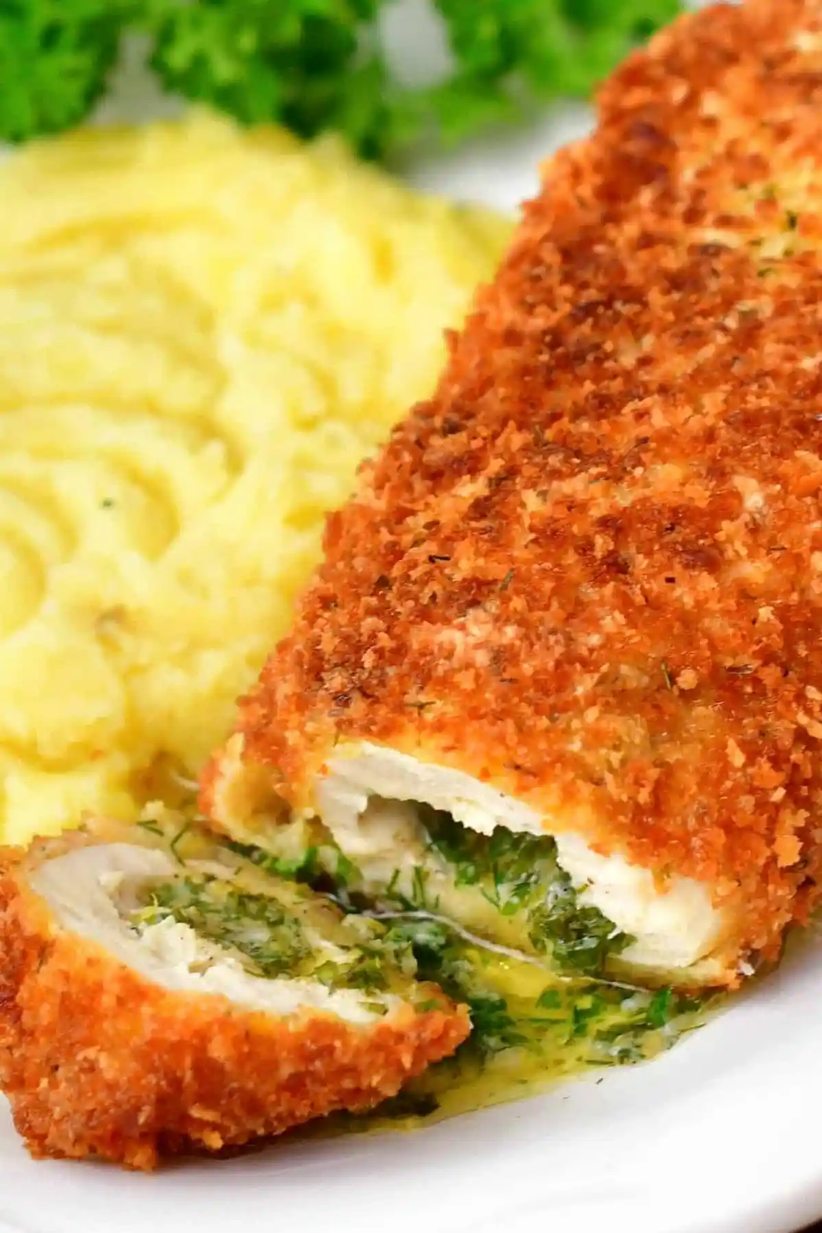 Crispy Garlic Herb Chicken Kiev 3 Recipe image