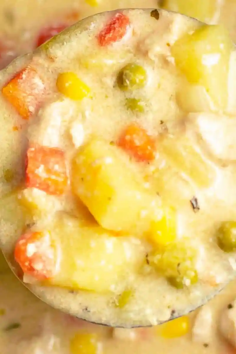 Easy Slow Cooker Chicken Pot Pie Soup 3 Recipe image